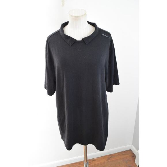 Municipal Polo Shirt Mens Large Sport Utility Gear Performance Modal Black - Picture 1 of 4